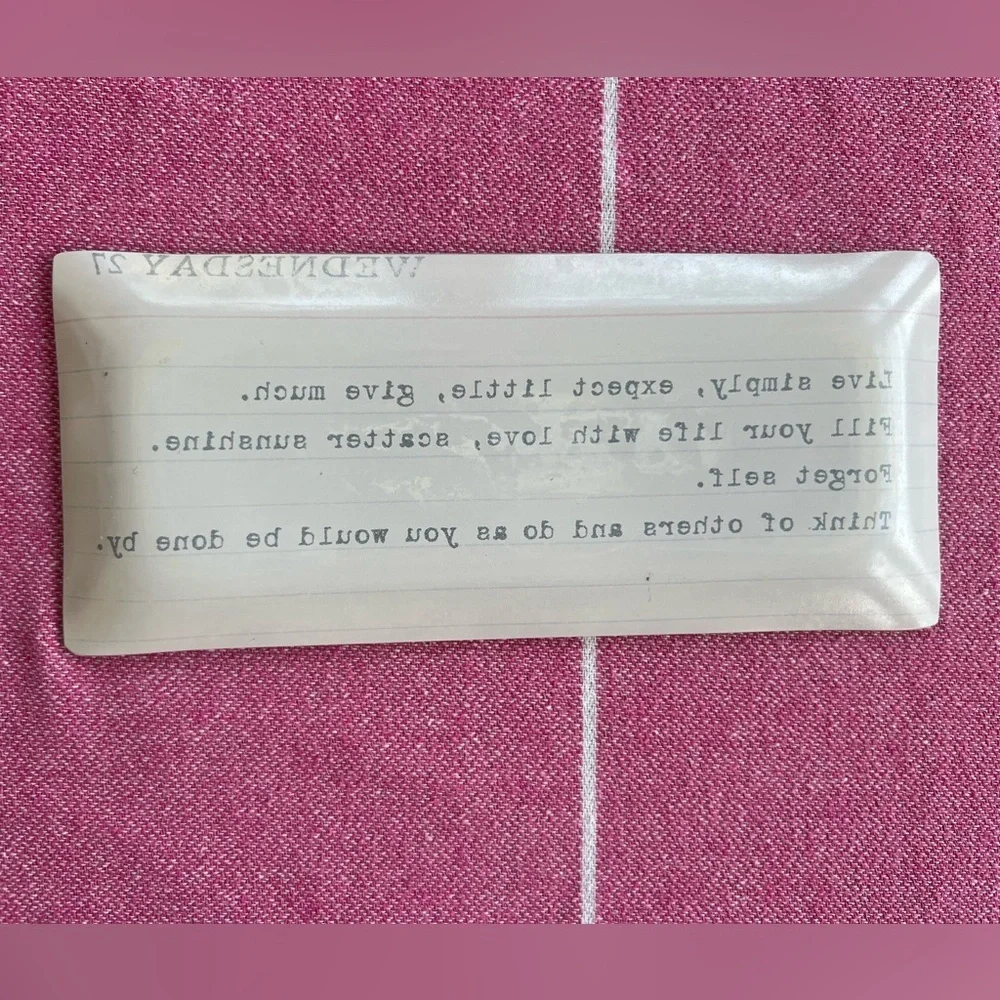 4/$20 🦋 Inspirational Quote Ceramic Jewelry Tray Trinket Dish